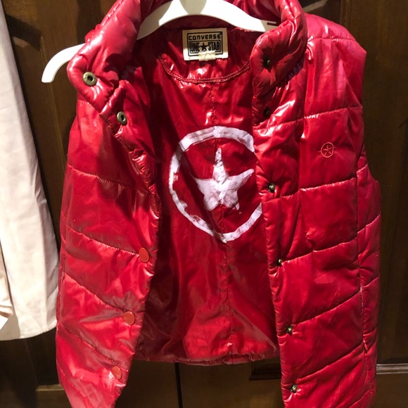 converse red jacket
